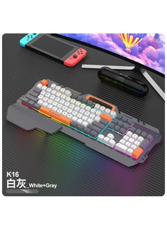 Buy Viper KM520 Metal Panel Keyboard Mouse suit Game Luminous Suspension Key Cap with Hand-held Office Keyboard MouseWhite gray k16 single keyboard (upgraded version) White gray k16 single keyboard (upgraded version) in Saudi Arabia