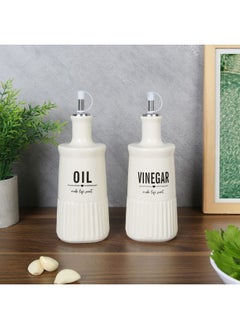 اشتري Princess 2-Piece Ceramic Oil & Vinegar Set, 3X550Ml 8X8X23 Cm في الامارات