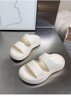 اشتري Cloud Bubble Double Bread Casual Platform Elevation Slippers Lady في الامارات