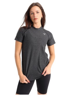 Buy Black Heather Short Sleeve Top in Egypt