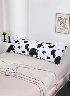 Buy 1 Piece Long Body Pillow Case, Cow Moo Moo Design, Black and White Color. in UAE