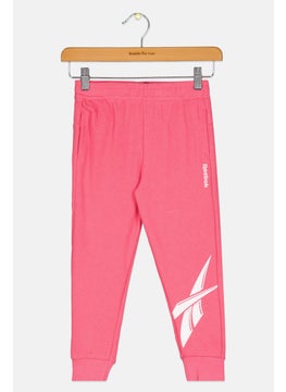 اشتري Toddlers Girl Drawstring Brand Logo Jogger Pants, Pink في الامارات