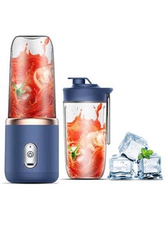 Buy Personal Blender for Smoothies and Milkshakes -Portable Blender Ready to Charge -Food Grade Blade -Bionic Blade Blender -Can be used for Smoothies, Milkshakes, Juices, Baby Food (Blue) in UAE