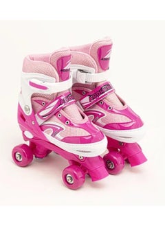 Buy Kids Unisex Four Wheel Roller Skating Shoes Large in Saudi Arabia