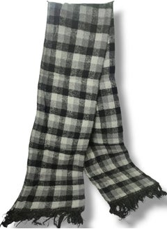 Buy Scarf/scarf/shawl/cover/keffiyeh/winter blanket embossed with checkered/striped design for men and women, 50*200 cm. in Egypt