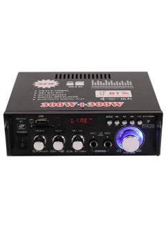 Buy 12V/ 220V Mini BT LCD Display HIFI Audio Stereo Power Amplifier Portable Car Home FM Radio Audio Amplifier in UAE