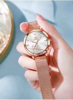 Buy OLEVS Ladies Watches Rose Gold Japanese Quartz Female Watches for Women Waterproof Stainless Steel Casual Lady Wrist Watches in Saudi Arabia