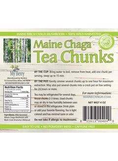 Buy Maine Chaga Mushroom Tea Chunks, 4Oz, Wild Harvested, No Pesticides, Not Sourced From Russia in UAE