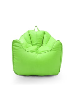 اشتري Faux Leather Single Sofa Couch Bean Bag Light Green في الامارات