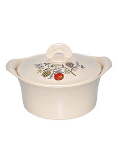 اشتري Casserole Stainless Steel Insulated Hotpot - Falcon (600 Ml, Beige) في الامارات