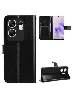 Buy Phone Case Compatible with Infinix Zero 30 4G with Card Holder Flip Case PU Leather Phone Wallet Case Shockproof Protective Cover in Saudi Arabia