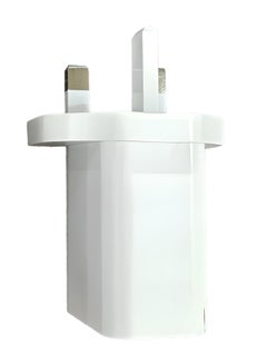 Buy Dual Port Wall Charger 45W USB C and USB A Adapter Super Fast Charging Block Charger 3 Pins Adapter White in UAE
