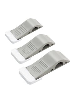 اشتري Door Stop Wedges 3 Pack Rubber Door Stoppers with Holders Stackable and Slip-Resistant for Tiles Carpet Wood and Laminate Floors and Other Floor Surfaces Stop في الامارات