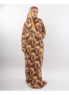 اشتري Printed Viscose Isdal Beige, Brown & Blue For Women في مصر