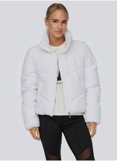 اشتري High Neck Puffer Jacket في السعودية