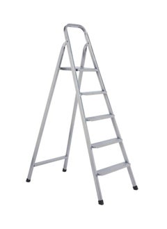 Buy 5 Step Steel Ladder Heavy Duty Steel Ladder Ultra Stable Folding Ladder Steel Ladder For Indoor Outdoor Diy in UAE