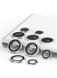 اشتري For Samsung Galaxy S23 Ultra Camera Protector Lens With Clear Tempered Glass Camera-Silver في مصر