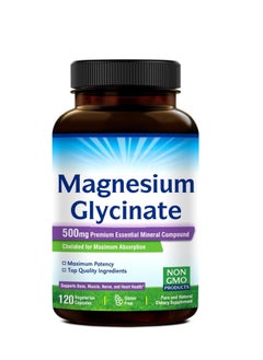 Buy High Absorption Magnesium Glycinate Capsules 120 Capsules in Saudi Arabia