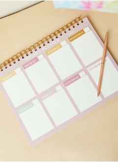 Buy A4 Pink Weekly Planner in UAE