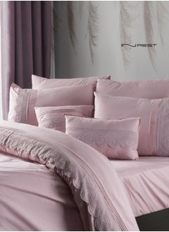 Buy Lowry King Duvet Set (Without Filling) 100% Cotton 8pcs in Saudi Arabia