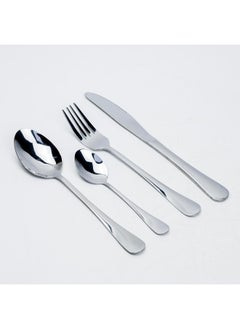 Buy Evren 27-Piece Cutlery Set - Sleek Silver Stainless Steel Flatware in UAE