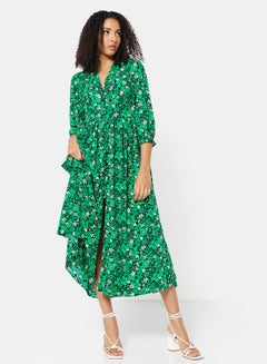 Buy Floral Print Midi Dress in UAE