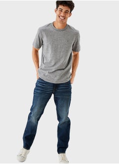 Buy Mid Wash Slim Fit Jeans in Saudi Arabia