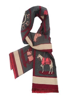 Buy EXTREE Scarfs for Women Pashmina Silky Shawl Wrap for Evening Dressing Horse Scarf Blanket Open Front Poncho Cape in UAE