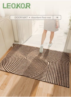 اشتري Absorbent Resist Dirt Entrance Doormat Inside Floor Mats Front Back Door Mat Rubber Backing Non Slip Door Mats 45*65CM في السعودية