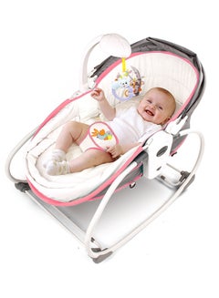 Buy 5 In 1 Baby Rocker chair Bassinet with Music and Soothing Vibration 3 Level Adjustable Seat in UAE