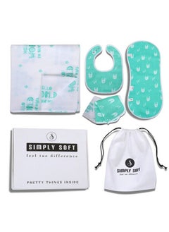 اشتري Newborn Baby Gifts I 100% Organic Cotton Newborn Baby Products I Pack Of 5 Newborn Baby Clothes I New Born Baby Gift Hamper I New Mom Gifts في الامارات