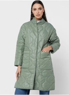 Buy Quilted Longline Coat in Saudi Arabia