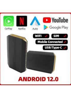 Buy Wireless CarPlay Adapter 5.0 for CarPlay AI Box 12.0 HD Fixed Car (4+64GB) in Saudi Arabia