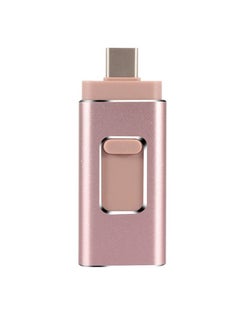 Buy 512GB USB Flash Drive, Shock Proof 3-in-1 External USB Flash Drive, Safe And Stable USB Memory Stick, Convenient And Fast Metal Body Flash Drive, Rose Gold (Type-C Interface + apple Head + USB) in Saudi Arabia