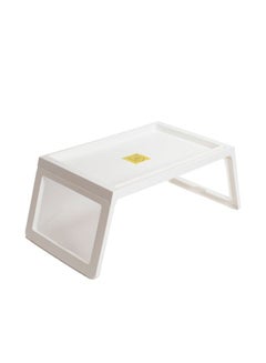 Buy Foldable Bed Tray Table White in Saudi Arabia