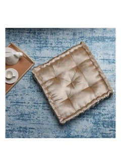 اشتري Ambrosia Floor Cushion, Beige - 50x50 cm في الامارات