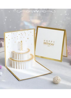 Buy Fancy Elegant Design 3D Pop-Up Card, Greeting Card for Birthday, Sturdy and Solid Cardstock Gift Card with Envelope and Thank You Card in Saudi Arabia