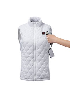 اشتري New Womens Vest Heating Vest Explosions Cold-proof Heating Suit usb Smart Heating Suit Charging Vest Cross-Border White-zone nine fever في الامارات