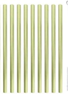 Buy 10 Piece Reusable Organic Bamboo Drinking Straws With Clean Brush in Saudi Arabia