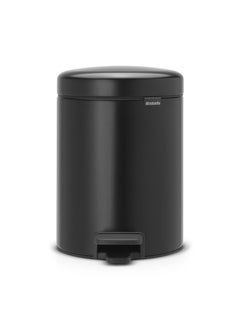 اشتري Brabantia Pedal Bin 5L With Plastic Inner Bucket Matt Black  Made From 47% Recycled Material 96% Recyclable After Use. في السعودية