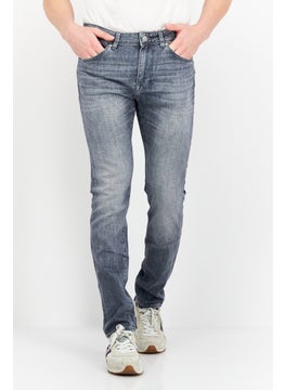 اشتري Men Slim Fit Washed Stretchable Denim Jean, Light Grey في الامارات