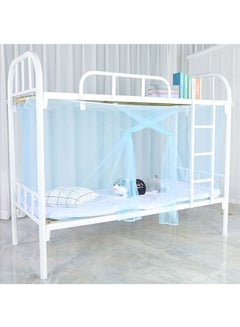 اشتري Students Dormitory Bunk Bed Mosquito Net Polyester Blue Twin/Full/Queen/King في السعودية