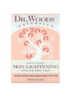 Buy Dr. Woods English Rose Bar Soap Skin Lightening 5.25 oz 149 g in UAE