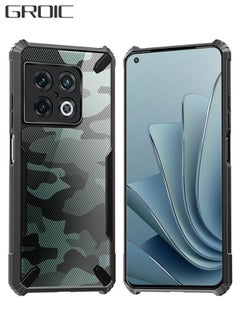 Buy Compatible with OnePlus 10 Pro 6.7 Inches Case, Camouflage Design Hard Back Heavy Duty Shockproof Bumper Phone Cover in UAE