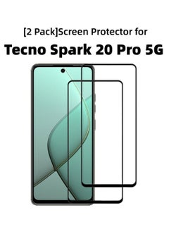 Buy [2 Pack]Screen Protector for Tecno Spark 20 Pro 5G High Transmittance Glass Scratch Resistant Tempered Glass in Saudi Arabia