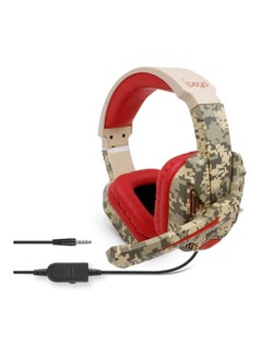 Buy PG-R005 Camouflage Multi-Function Wired Gaming Headset Compatible with N-Switch/PS4/PC/XBOX ONE 3.5mm Audio Interface Gaming Headset in UAE