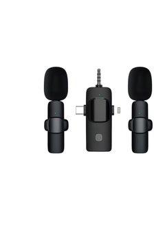 Buy 3 in 1 Wireless Microphones for iPhone / Android with aux jack 3.5mm in Egypt