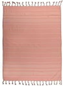 Buy Signoola Beach Mat towel 90 x 170 cm Orange Stripes,100% cotton. in Egypt