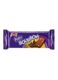 Buy Bourbon Chocolate Flavoured Sandwich Biscuits Natural 500grams in UAE