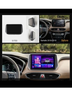 Buy Hyundai Santa Fe 2018 To 2021 4GB RAM Support Apple Carplay Android Auto Wireless QLED Touch Screen AHD Camera Included SIM Card Support Bluetooth DSP in UAE